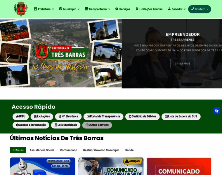 Tresbarras.sc.gov.br thumbnail