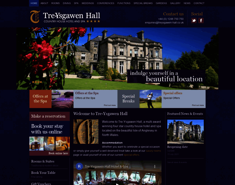 Treysgawen-hall.co.uk thumbnail