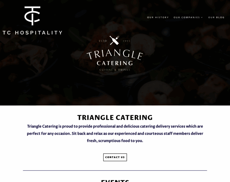 Trianglecatering.com thumbnail