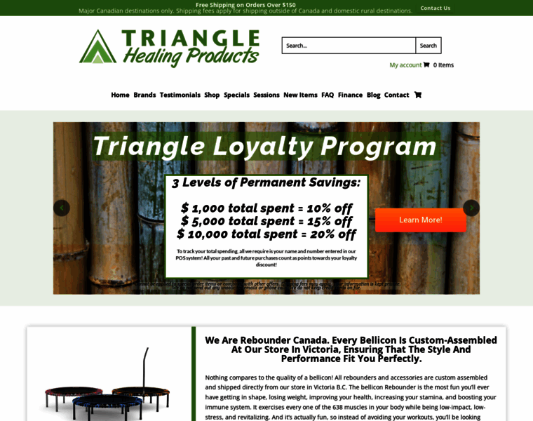 Trianglehealingproducts.com thumbnail