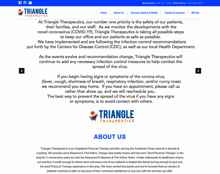 Triangletherapeutics.com thumbnail