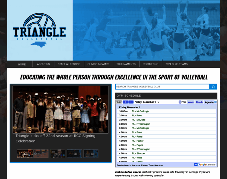Trianglevolleyball.org thumbnail