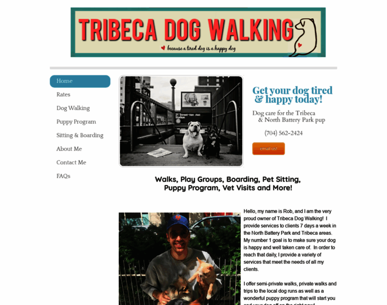 Tribecadogwalking.com thumbnail