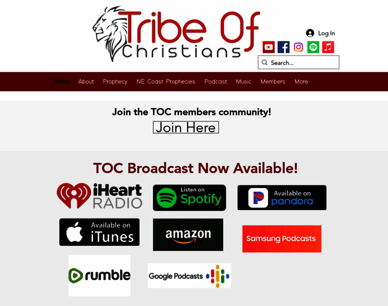 Tribeofchristians.com thumbnail