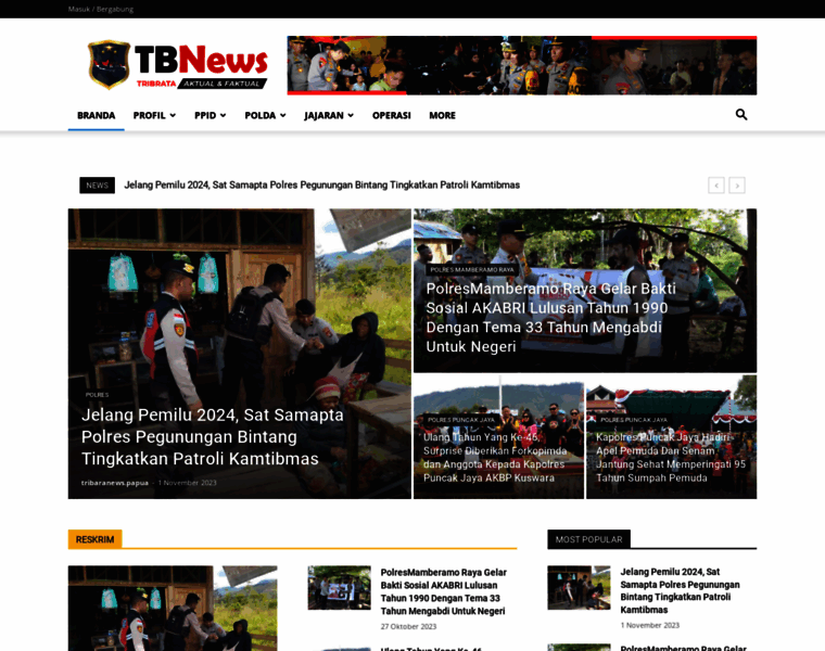 Tribratanewspapua.com thumbnail