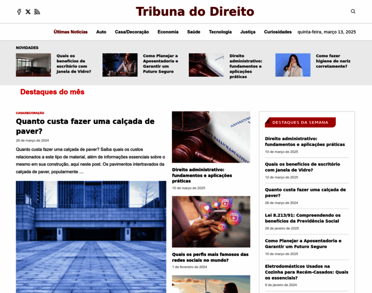 Tribunadodireito.com.br thumbnail Tribunadodireito.com.br thumbnail