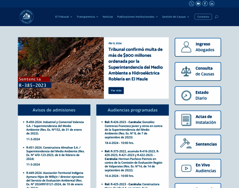 Tribunalambiental.cl thumbnail