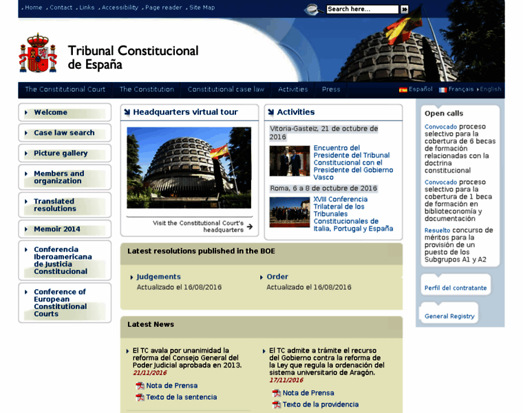 Tribunalconstitucional.es thumbnail