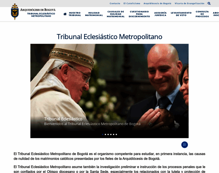 Tribunaleclesiasticobogota.org.co thumbnail