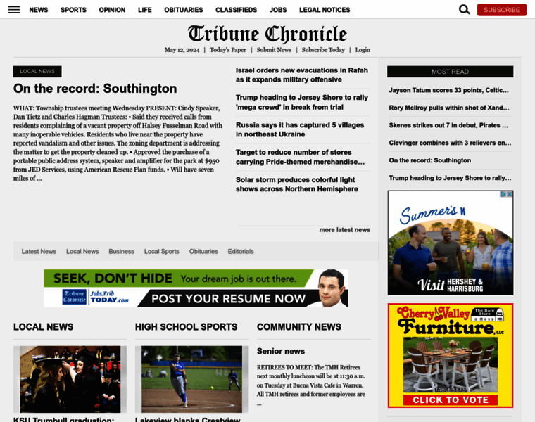 Tribune-chronicle.com thumbnail
