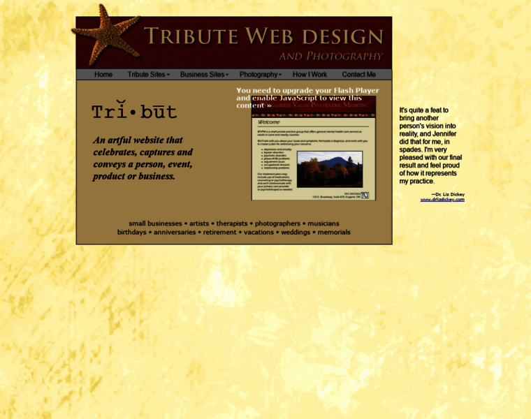 Tributewebdesign.com thumbnail