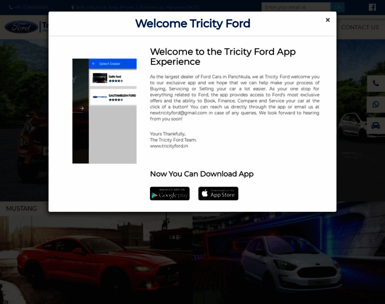 Tricityford.in thumbnail