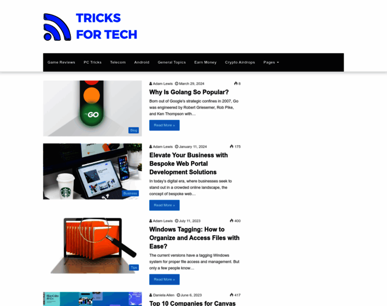 Tricksfortech.com thumbnail