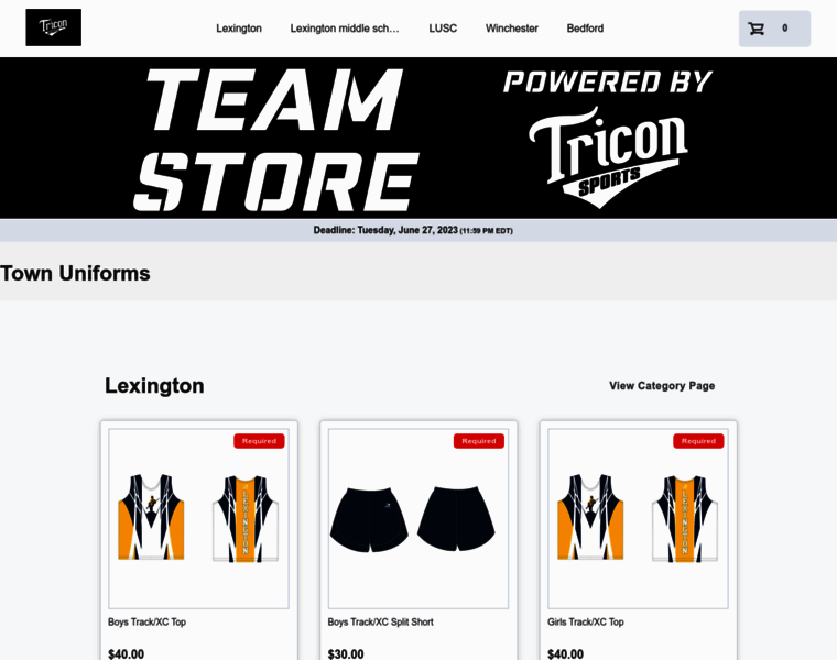 Tricon-unis-online.itemorder.com thumbnail