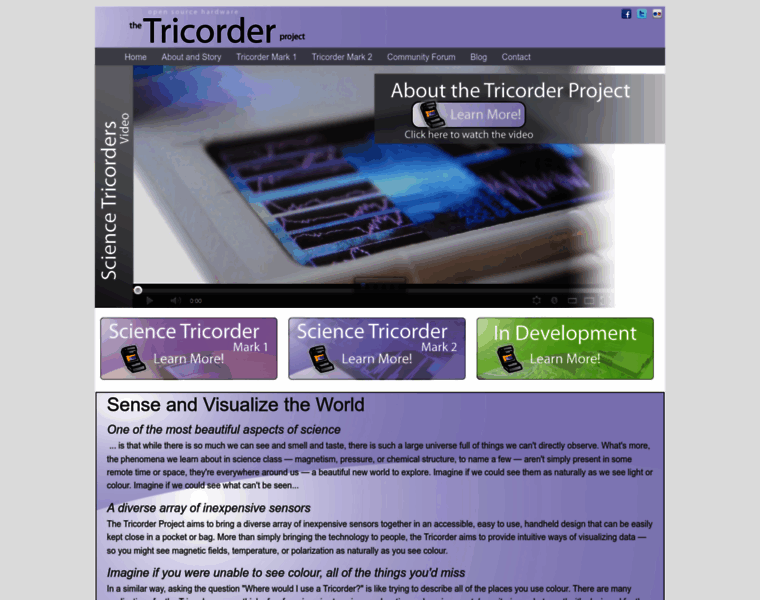 Tricorderproject.org thumbnail