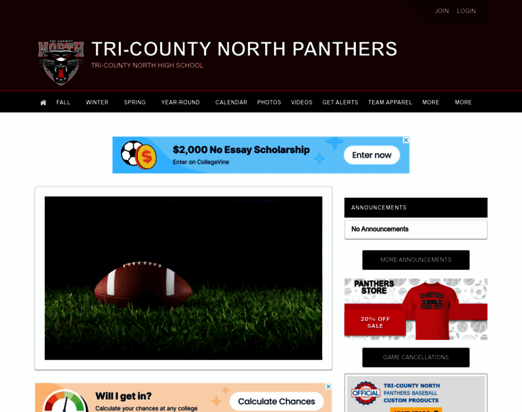 Tricountypanthers.org thumbnail