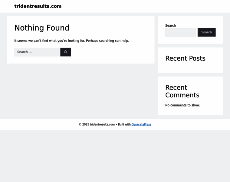 Tridentresults.com thumbnail