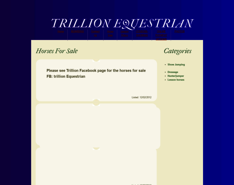 Trillionequestrian.com thumbnail