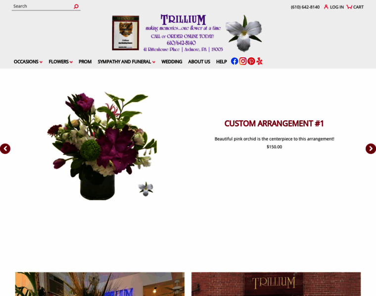 Trilliumflowers.com thumbnail
