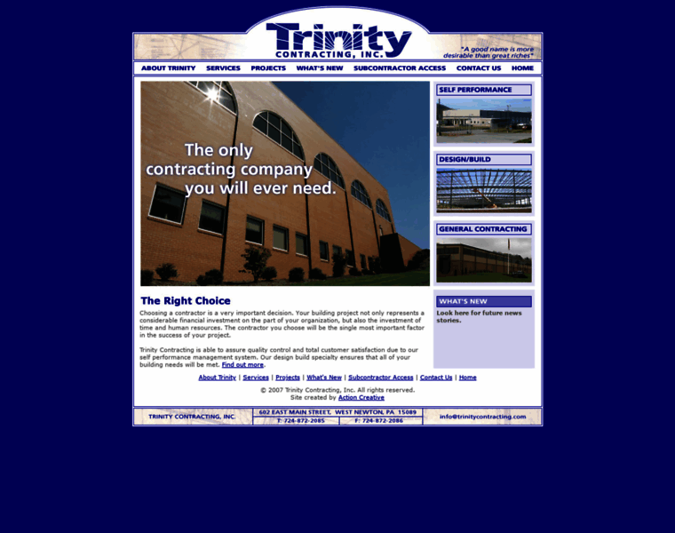 Trinitycontracting.com thumbnail