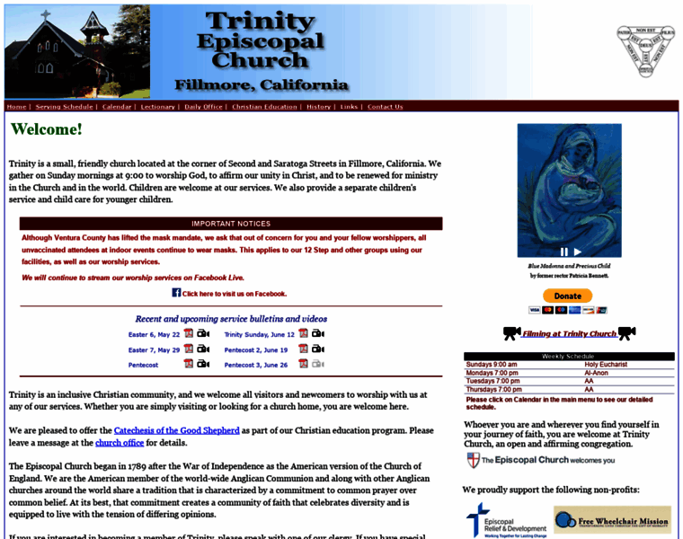 Trinityfillmore.org thumbnail