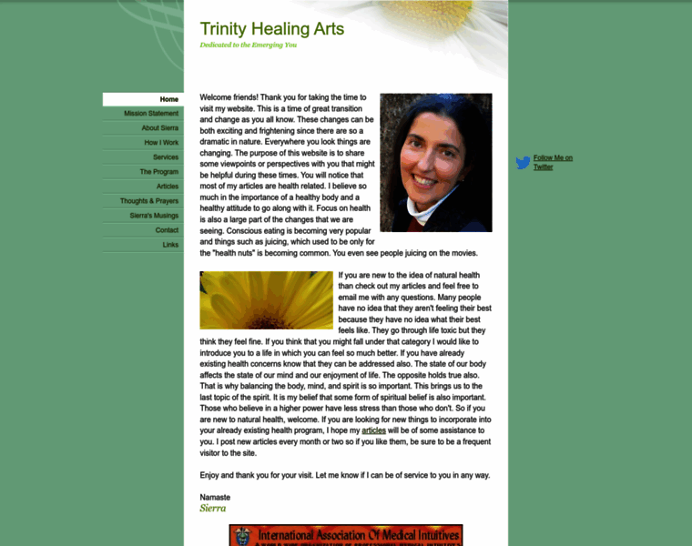Trinityhealingarts.com thumbnail