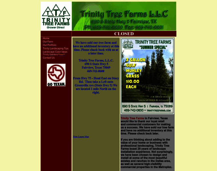 Trinitytreefarms.com thumbnail