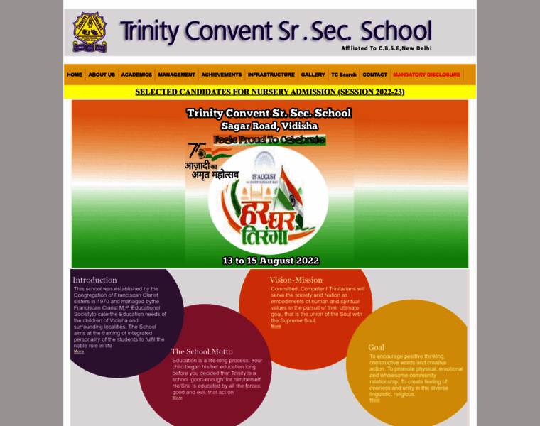 Trinityvidisha.com thumbnail