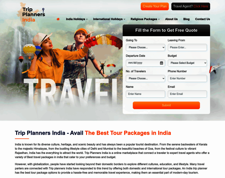 Tripplannersindia.com thumbnail
