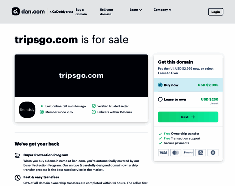 Tripsgo.com thumbnail