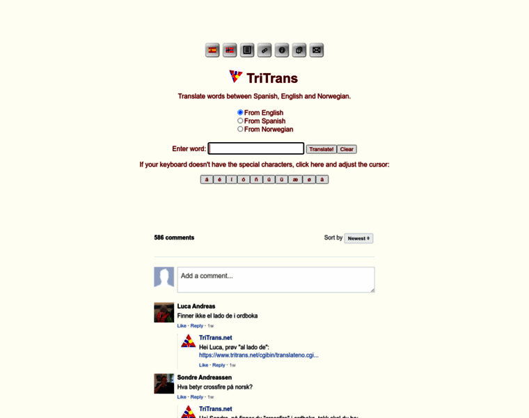 Tritrans.net thumbnail