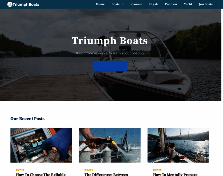 Triumphboats.com thumbnail