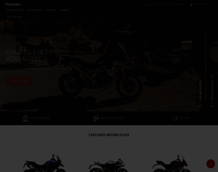 Triumphmotorcycles.com.au thumbnail