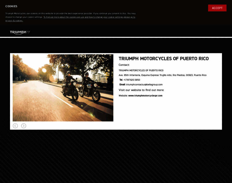 Triumphmotorcycles.pr thumbnail
