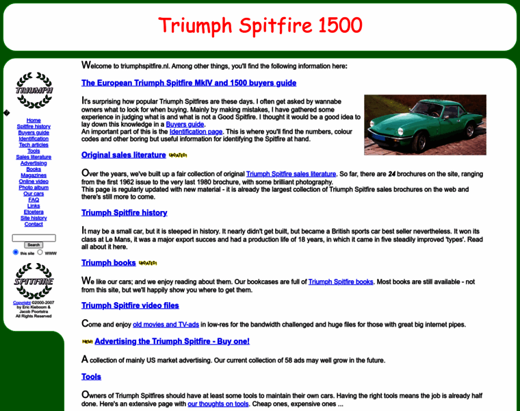 Triumphspitfire.nl thumbnail