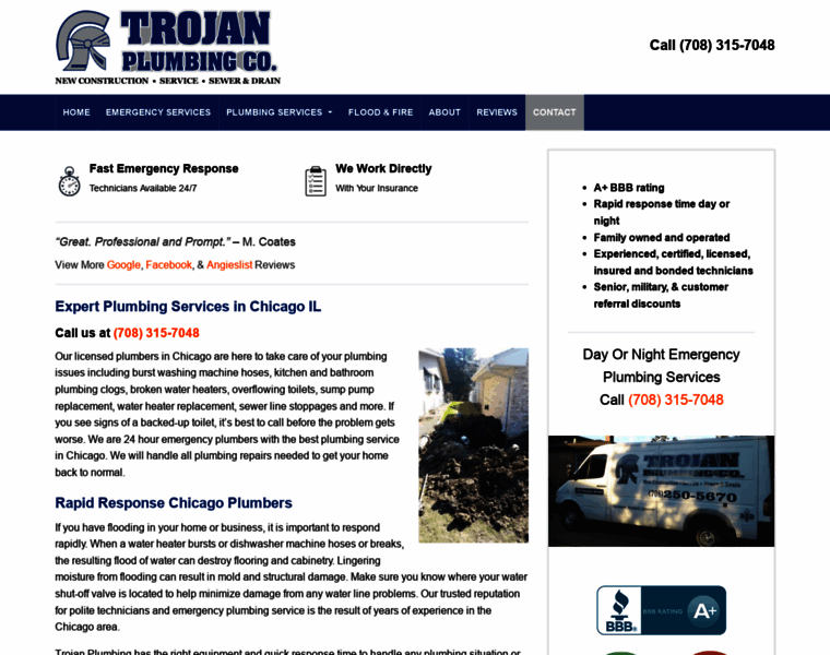 Trojanplumbingcompany.com thumbnail