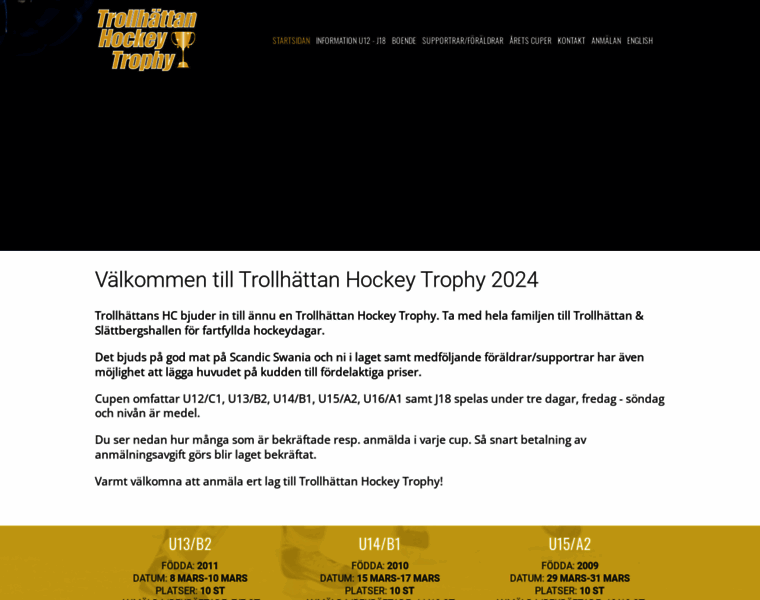 Trollhattanhockeytrophy.se thumbnail