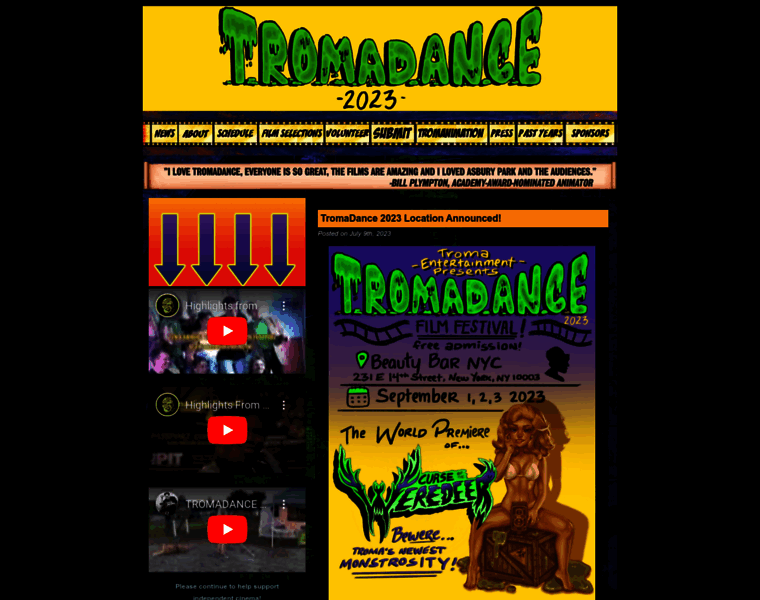 Tromadance.com thumbnail