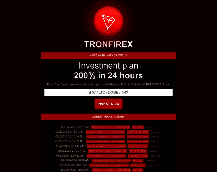 Tronfirex.com thumbnail