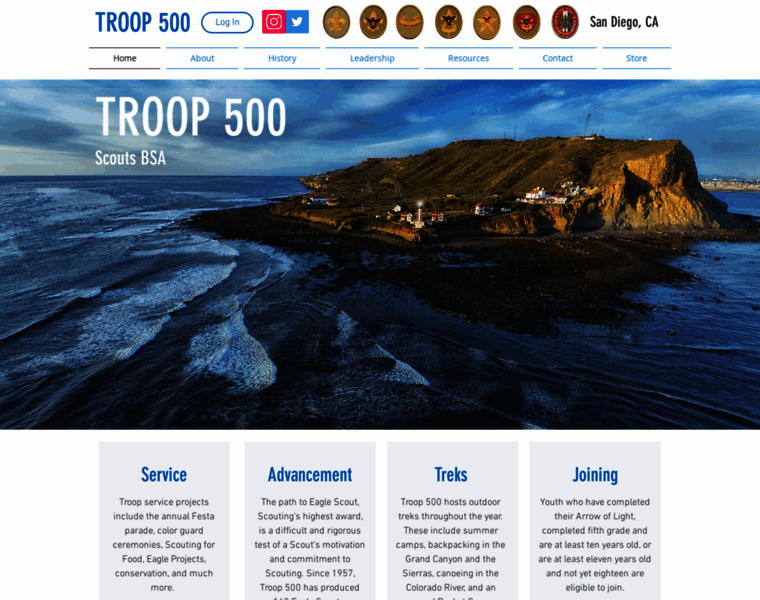 Troop500.com thumbnail