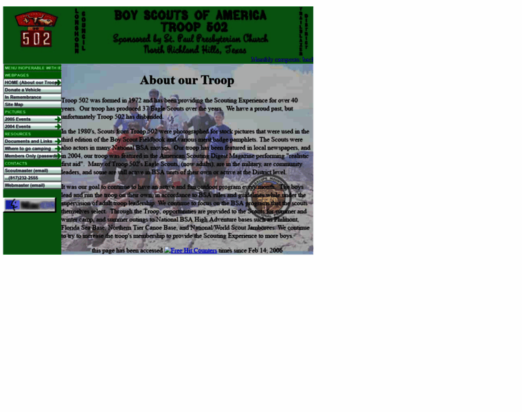 Troop502.info thumbnail