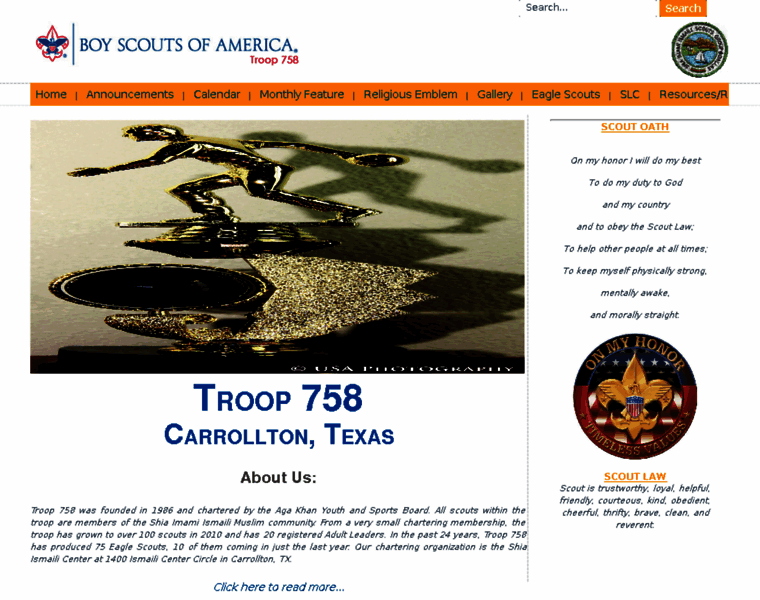 Troop758.com thumbnail
