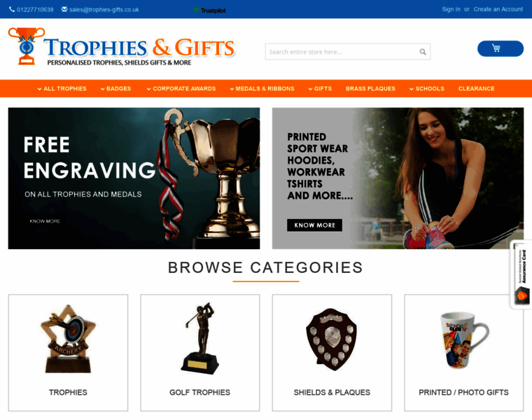 Trophies-gifts.co.uk thumbnail