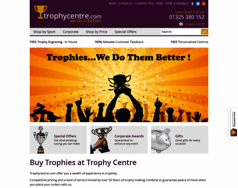 Trophycentre.com thumbnail