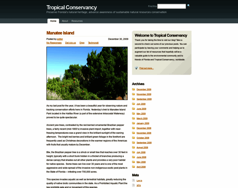 Tropicalconservancy.com thumbnail