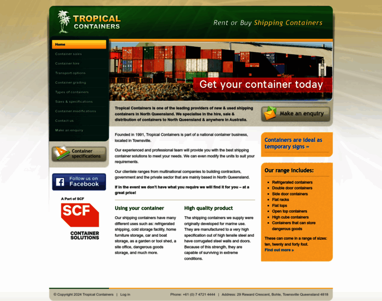 Tropicalcontainers.com.au thumbnail