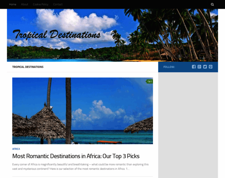 Tropicaldestinations.info thumbnail