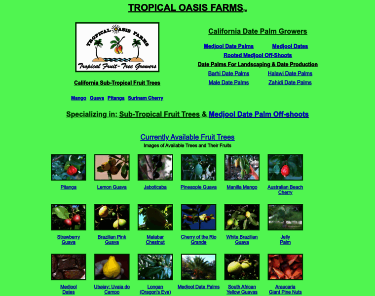 Tropicaloasisfarms.com thumbnail