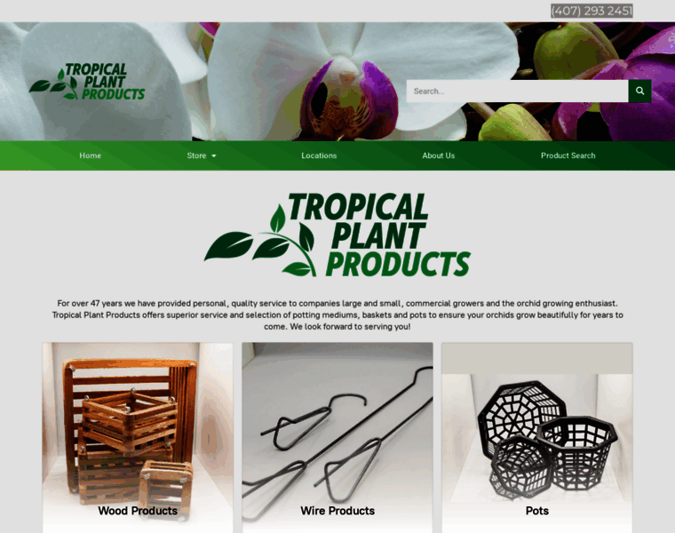 Tropicalplantproducts.com thumbnail