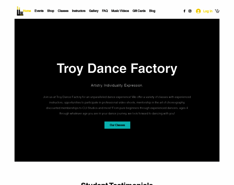 Troydancefactory.com thumbnail